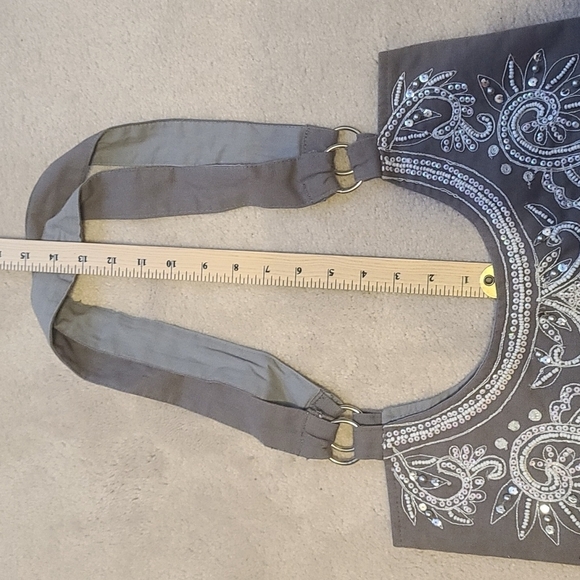 Embroidered Canvas Tote - Picture 4 of 6